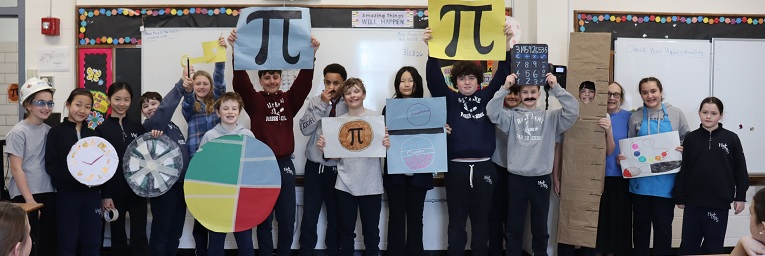 Students at Holy Name Parish School in class